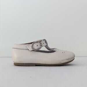 Adelisa & Co. Cream Catarina Mary Jane Size 20/5 Leather Hard Sole Shoes